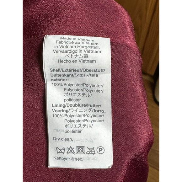 J.Crew Pleated Midi Skirt Size 8 Burgundy A-Line Classic Office Career - Picture 10 of 11